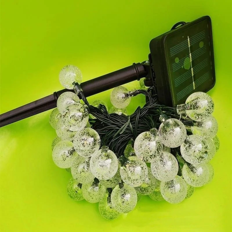 

Solar Light Crystal Ball Fairy Lights 8 Modes LED String Ligts Garlands For Christmas Party Outdoor Decoration 5M/7M/12M/22M