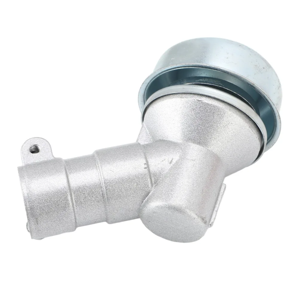 Durable Metal Brush Cutter Gear Head Silver 10 Teeth Trimmer Gearbox Replacement Universal Compact Lawn Mower Gearbox