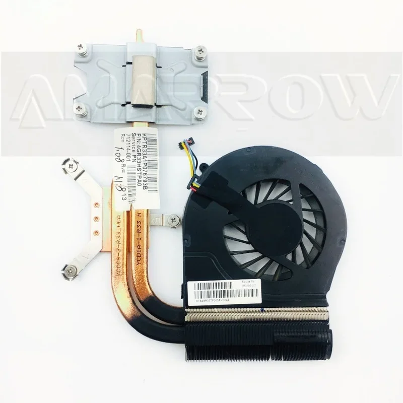 Oryginał dla HP pavilion G4 G6 G7 G4-2000 G6-2000 radiator chłodzący z wentylatorem dla AMD 712114 -001 Naprawiono procesor — zdjęcie 2