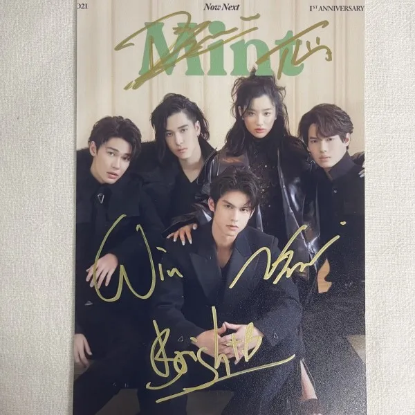 Hana-yori Danshi/F4 Thailand Boys Over Flowers F4 Group Signature Photo Bright/Win/Dew/Nani Free Shipping