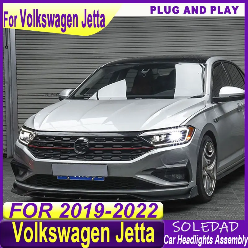 Car Headlights Assembly for Volkswagen  Jetta Mk7 2019 2020 2021 2022 LED headlights Light Plug and play Front light Assembly