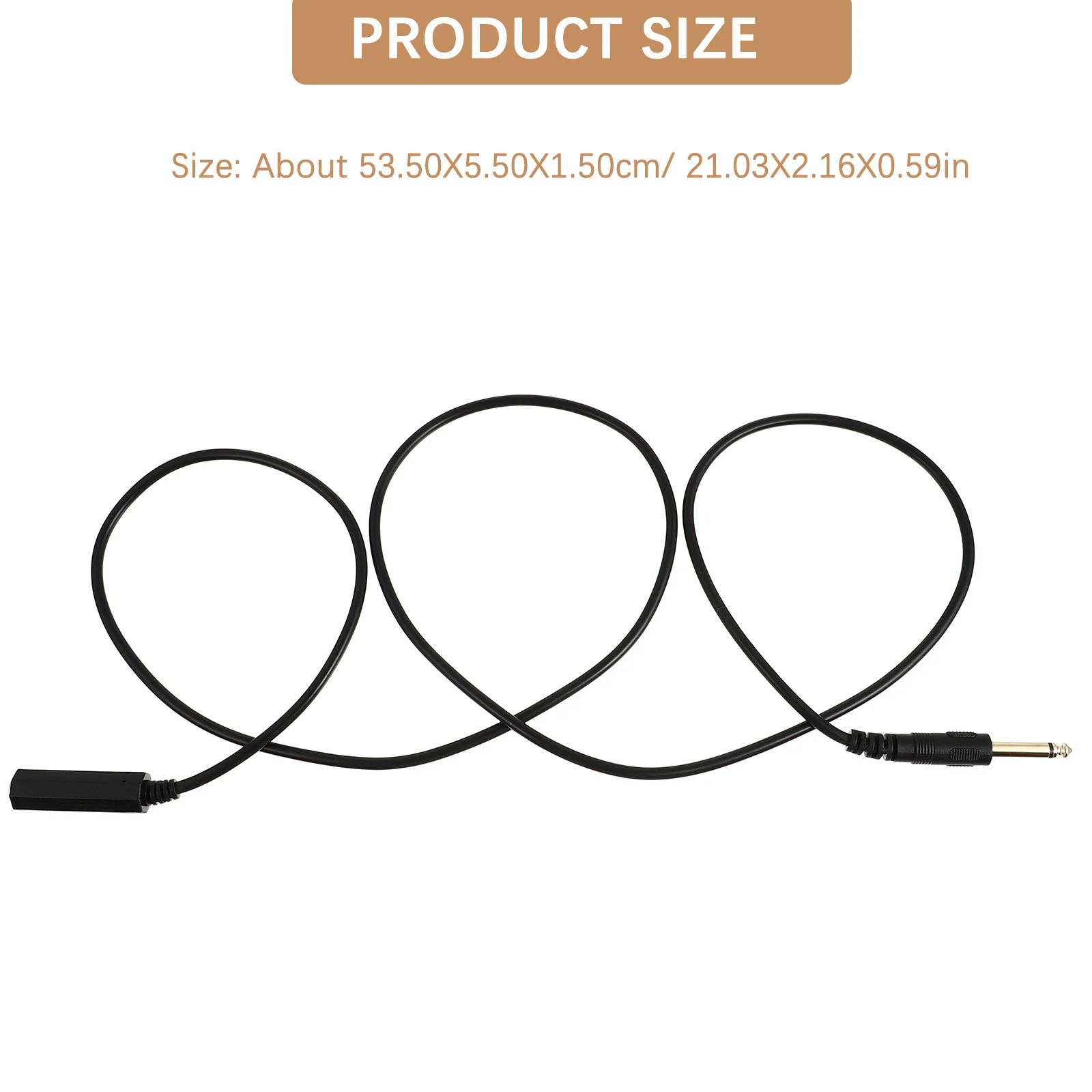 1Pcs Audio Kabel Verlängerung Gitarre Linie Kanone Kopf 6,35mm Männlich zu Weiblich Adapter Kabel für Gitarre Verbindung Sound system