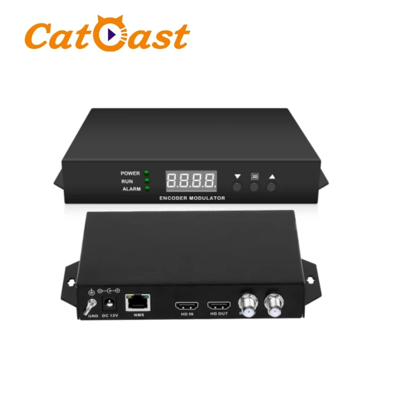 MPEG2 HD to RF ATSC DVB-C J.83B Modulation 1080P ATSC QAM Modulator Mini MPEG2 Encoder Modulator