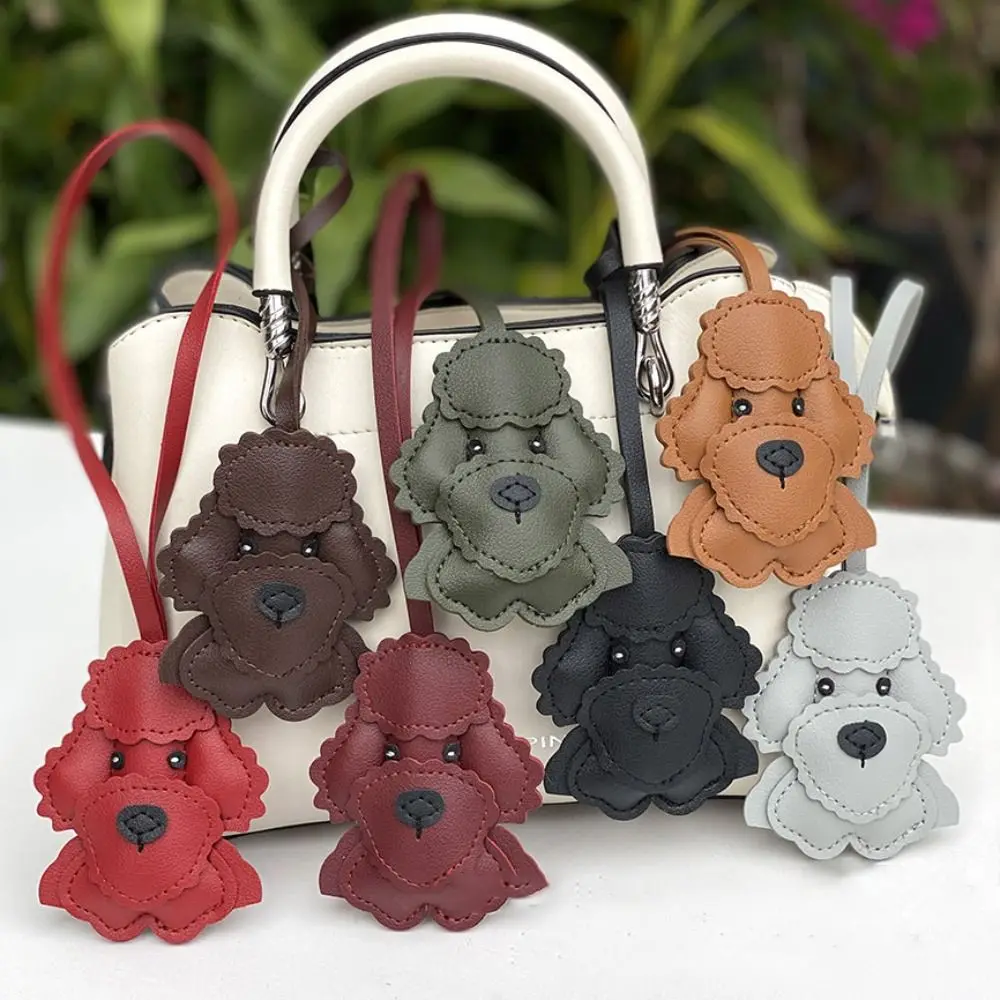 

Милая сумка с плюшевой собакой, очаровательные аксессуары «сделай сам», сумка ручной работы, кулон, изысканный брелок из искусственной кожи, кулон, подарок для пары, любовника