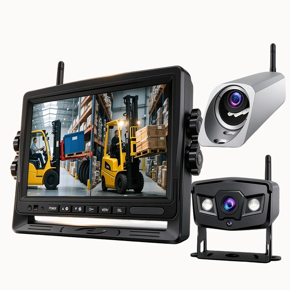 Wireless Forklift 1080P Laser Night Vision Camera 7