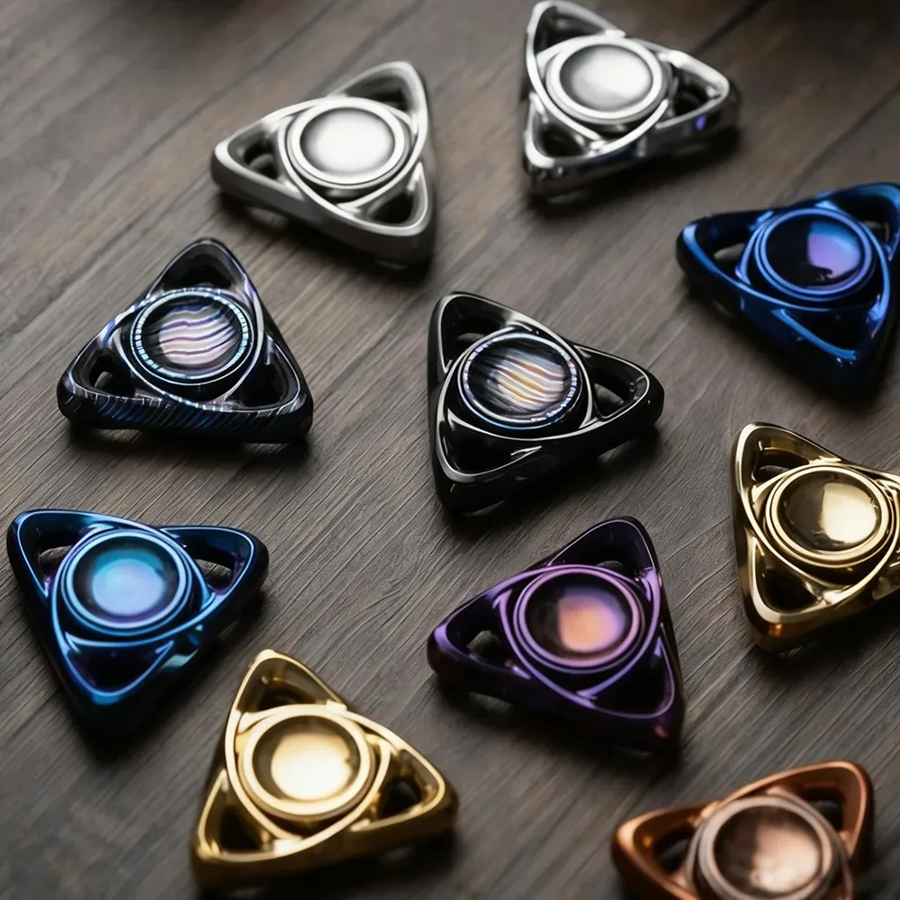 Momento Collettivo EDC Loop Fidget Spinner Manipolazione Sensazione Fidget Spinner a tre pale Giocattolo antistress Giroscopio Disegni originali
