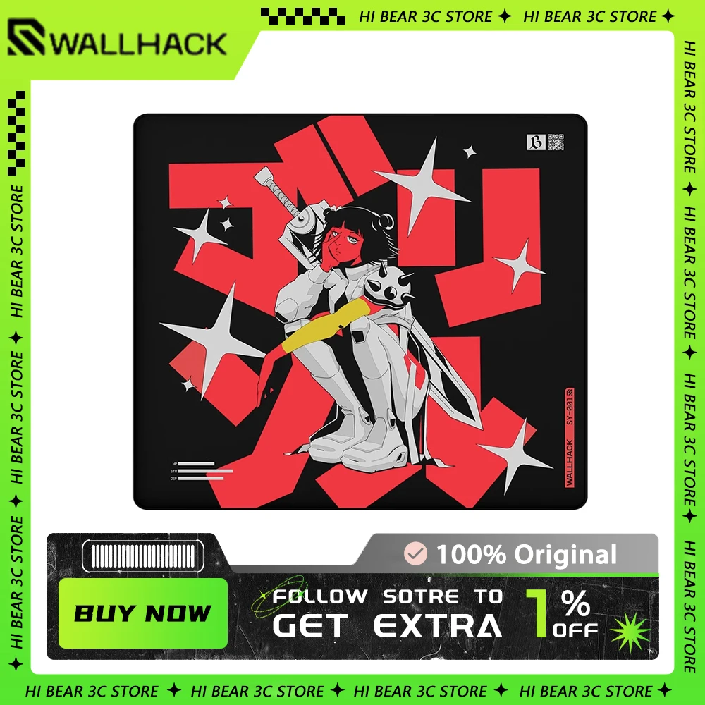 WALLHACK Skypad Mousepad 490*430 Delicate Surface Smooth Gaming Mousepad Customized E-Sports Mouse Pad Valorant CS FPS Gamer