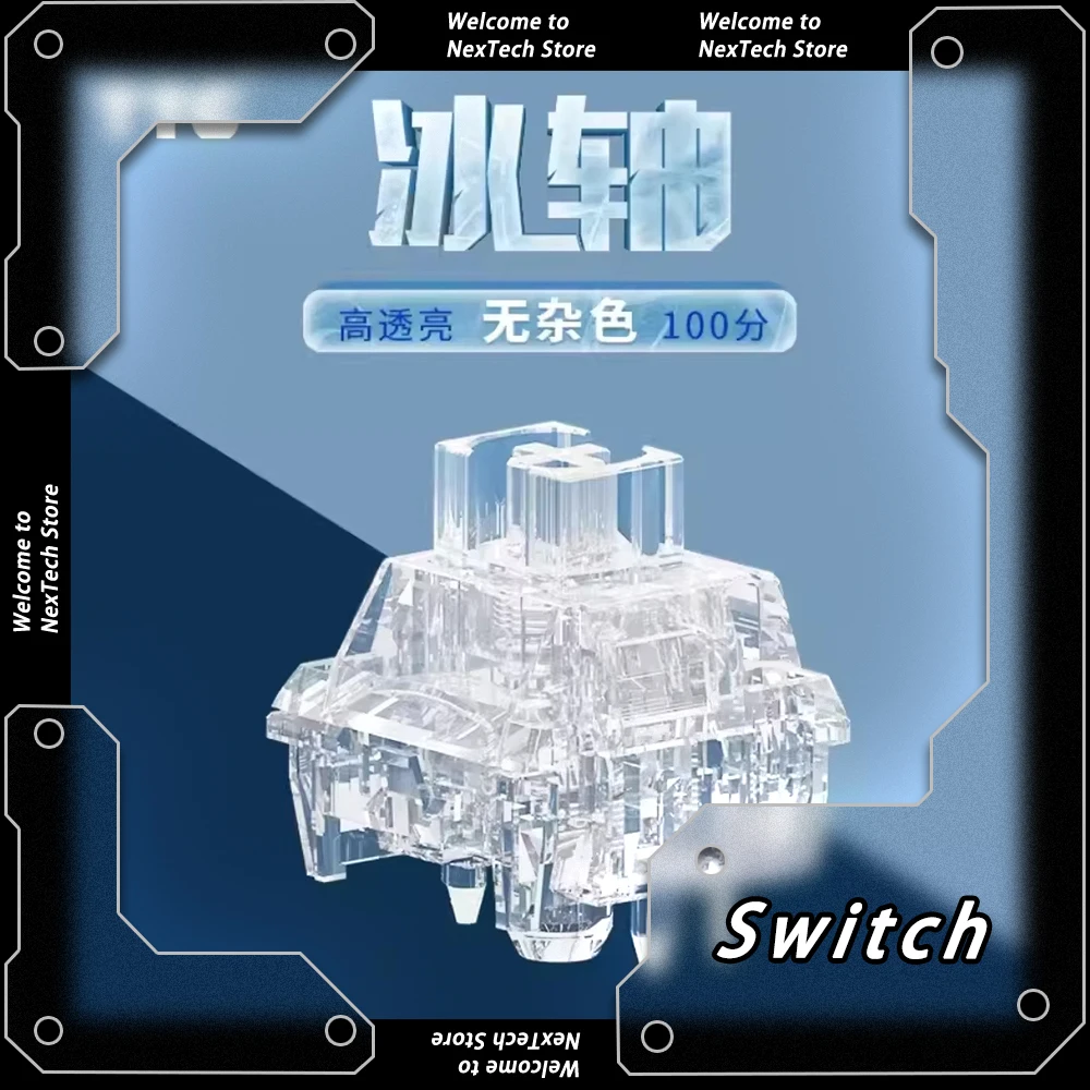 ttc-アイス-5-ピンリニアスイッチカスタム高透明メカニカルキーボードスイッチ改良された素材-45-グラム作動スムーズな感触