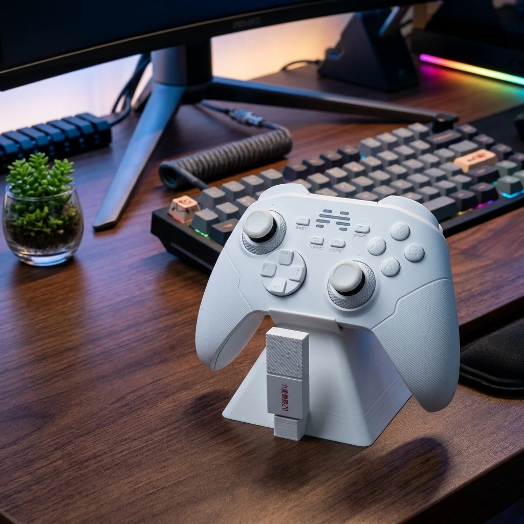 3D Printed Universal Gamepad Stand Desktop Game Controller Display Holder Multi Purpose Gaming Handheld Storage Bracket