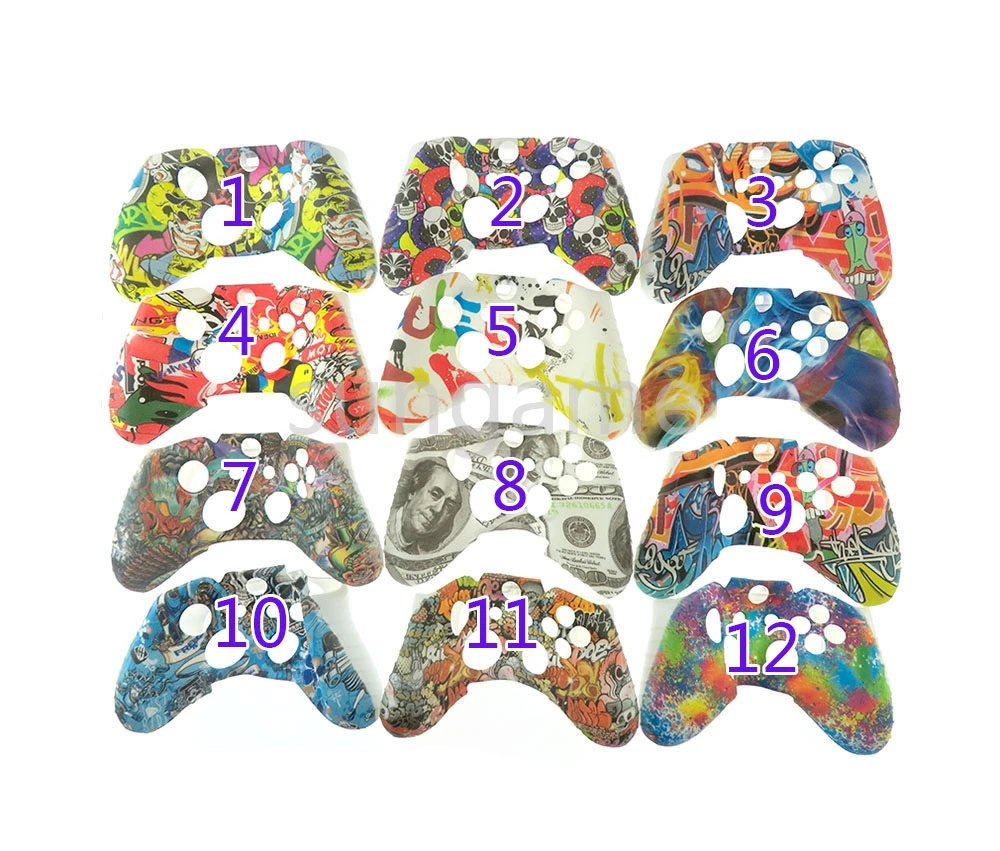 20 Stück Silikon-Wassertransfer-Schutzhülle für Xbox One Gamepad, Gummischale, Controller