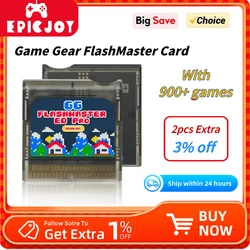 Game Gear Game Card FlashMaster Cart z kartą TF 8 GB wstępnie załadowany ponad 900 gier do konsoli Sega Game Gear GG