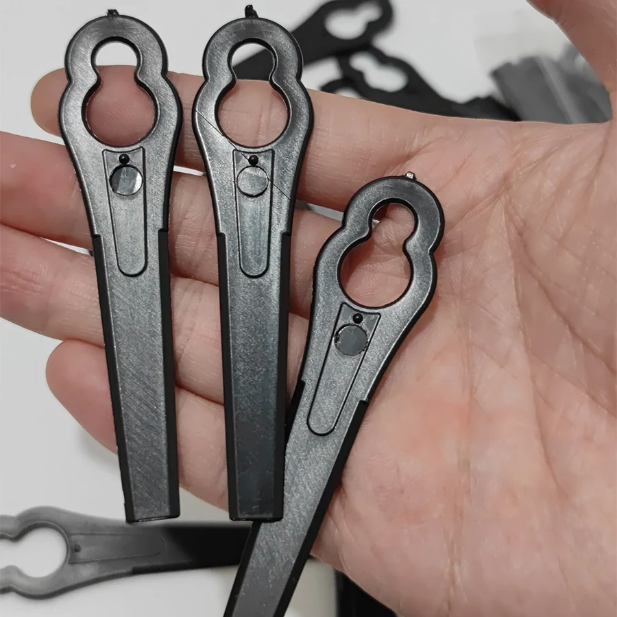 50Pcs Red Plastic Replacement Blades Mower Blades Garden Power Tool Accessories 83MM For Parkside PRTA 20-LiA1 LIDL IAN 311046