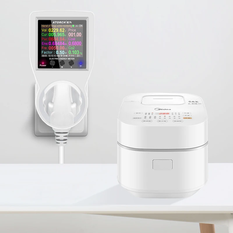 Imagem -04 - Tuya Vida Inteligente Wifi Tomada Digital Medidor de Energia Freqüência Controlador Tempo Elétrico Amp Kwh Interruptor Remoto Watmeter ac 220v