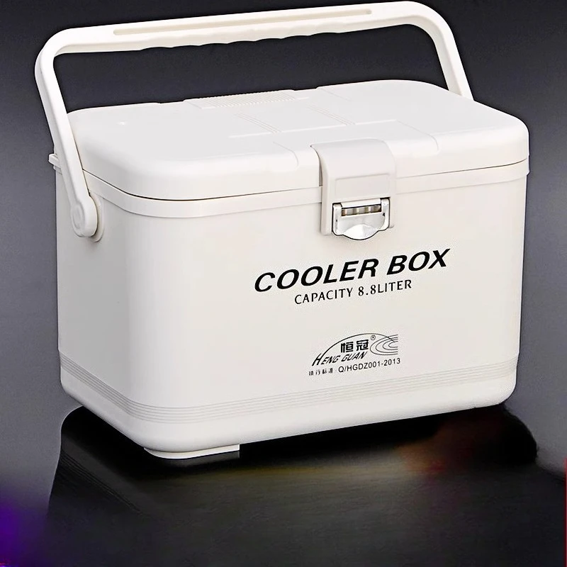 

New Mini Fishing Cooler Lightweight 18L 300lbs Capacity Insulated Multi-Function Fishing Tackle Box for Sea Bass Camping