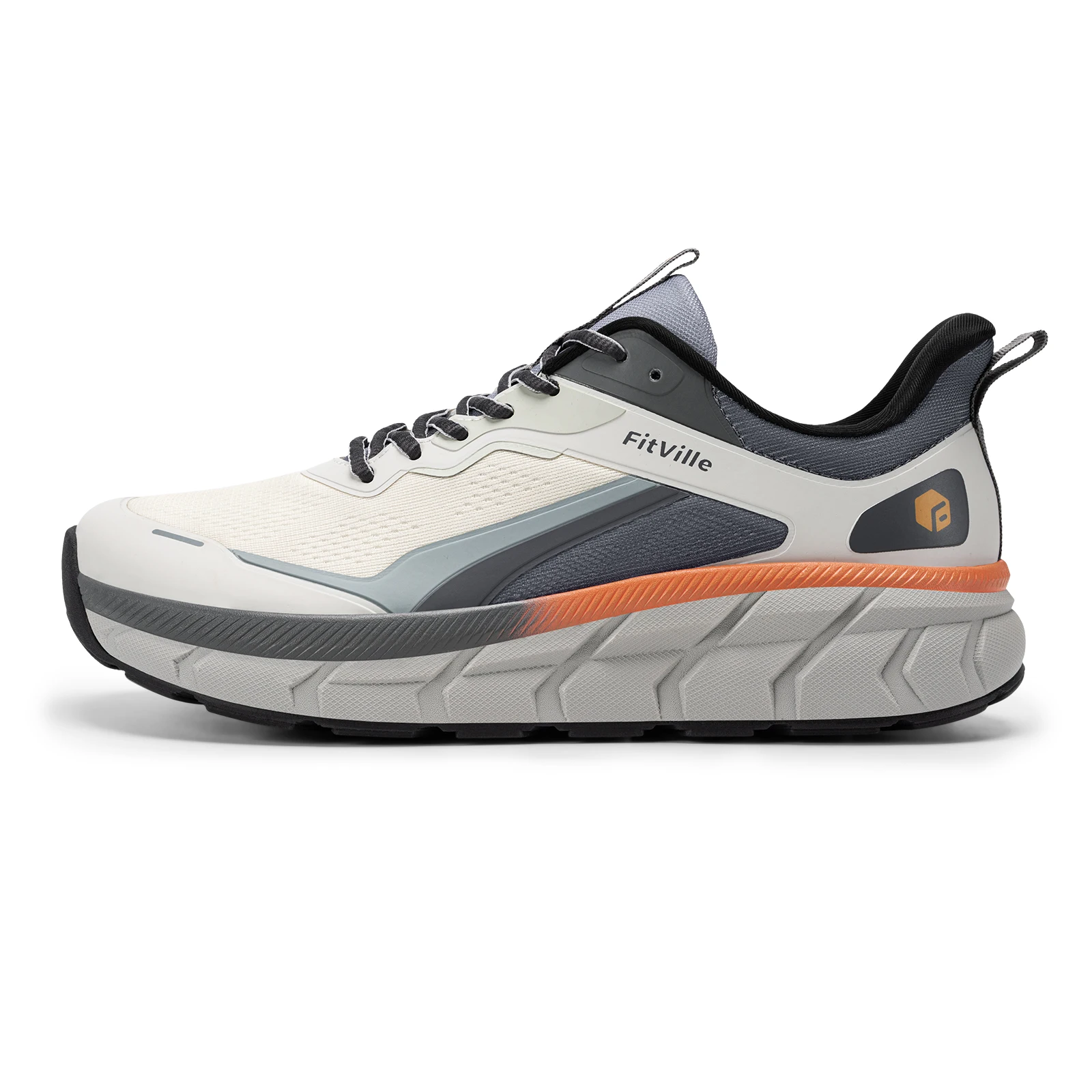 FitVille Sports Sneakers Extra Breiter Zehenbereich Laufschuhe Atmungsaktive Dämpfung Joggingschuhe für Herren Komfort Bogenunterstützung Rutschfest – Detail 10