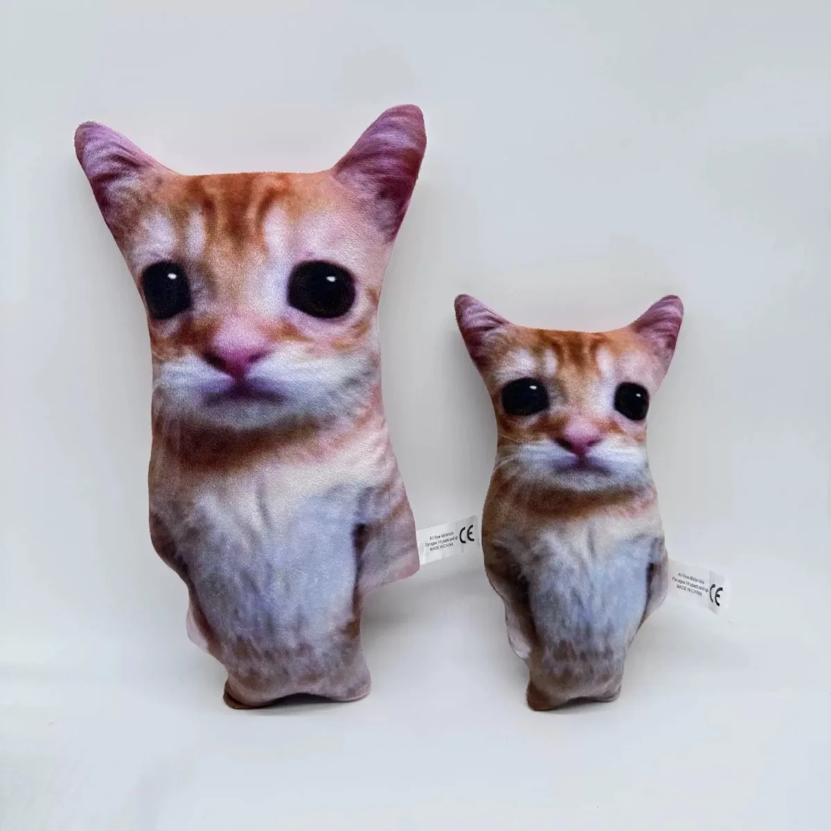 30CM 3D Cat Plush El Gato Chat Cute for Cat Plush Doll Dog Home Decoration Accessories Gadgets Kids Toys Pet Toys Home Decor