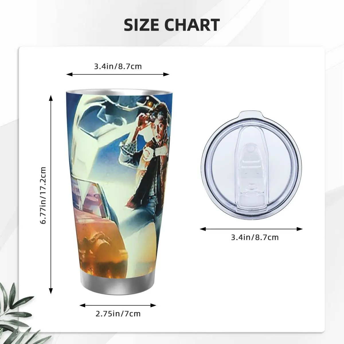 Back To The Future Stainless Steel Tumbler Vacuum Insulated Mugs Thermal Cold Bottle Straws With Lid 20oz