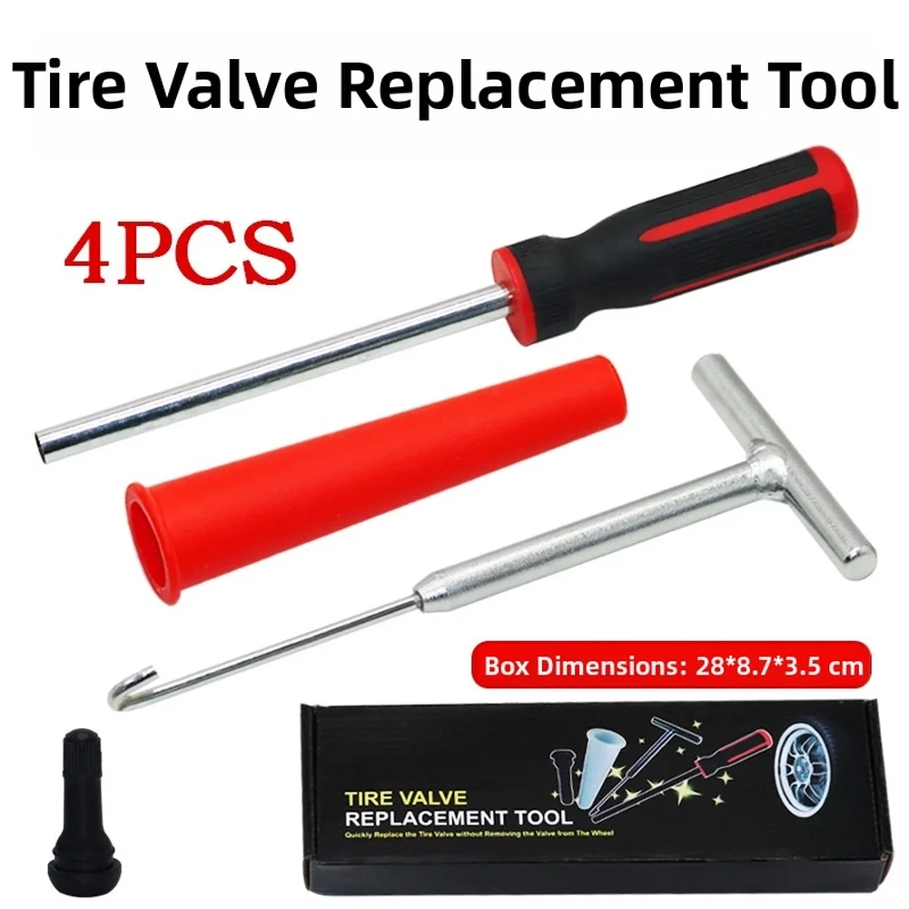 Car Tire Valve Stem Quick Replacement Tool Kit Valve Stem Tool TR413 Valve Stems Tire Repair Tool Car Accessory