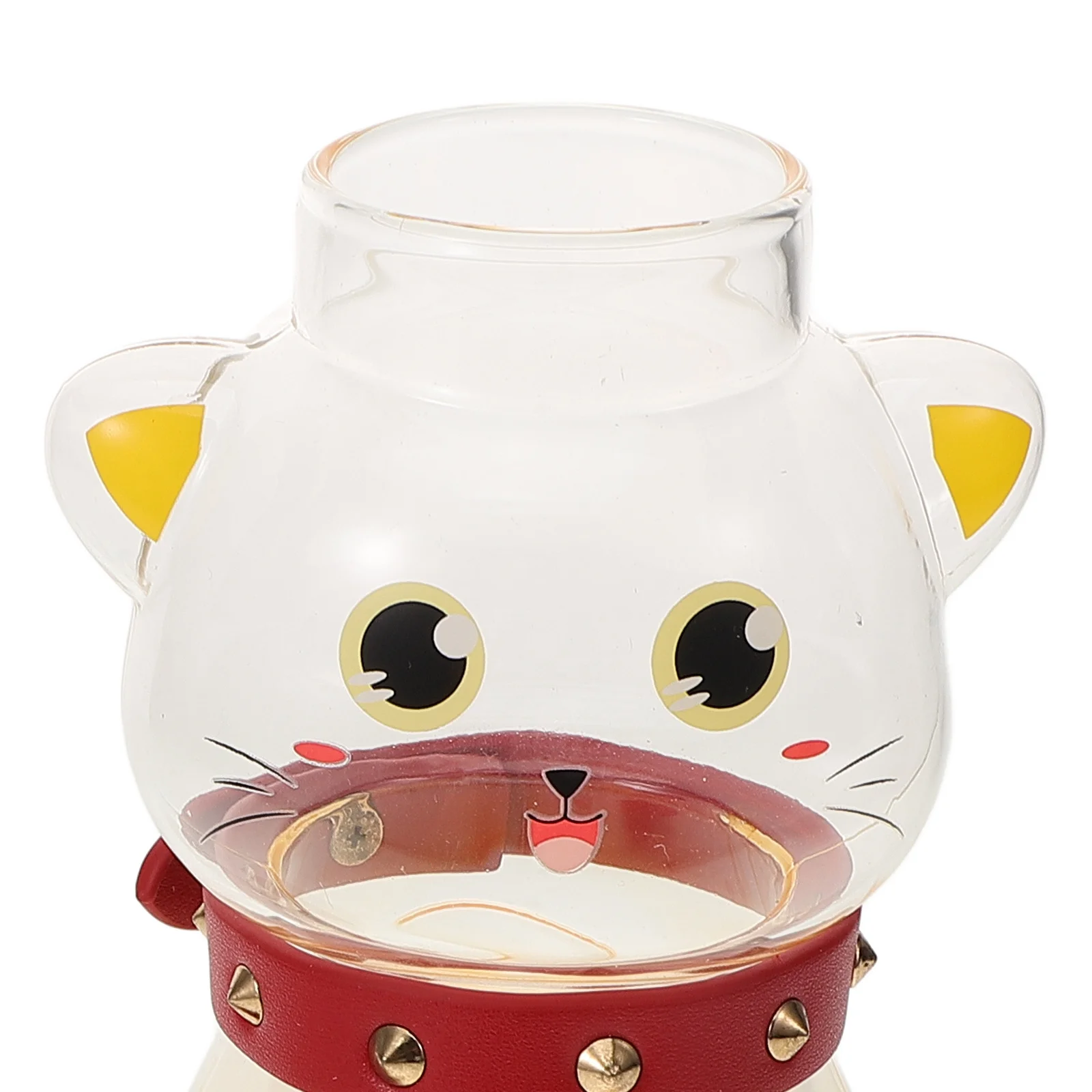 

Cute Rabbit Shaped Glass Water Bottle with Straw for Girls Heat Insulation Portable Drinking Bottle for Home Travel Kids Gift