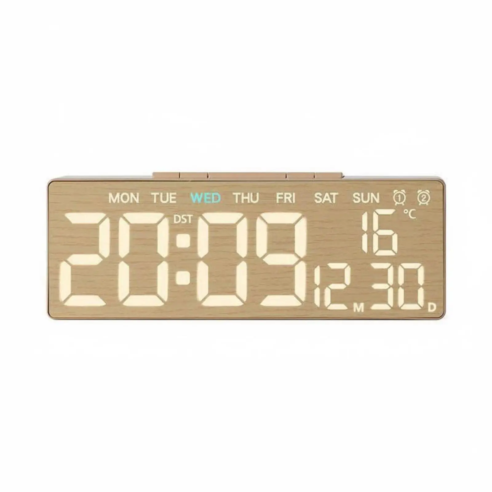 LED Alarm Clock Multifunction Time Temperature Easy Viewing for Office