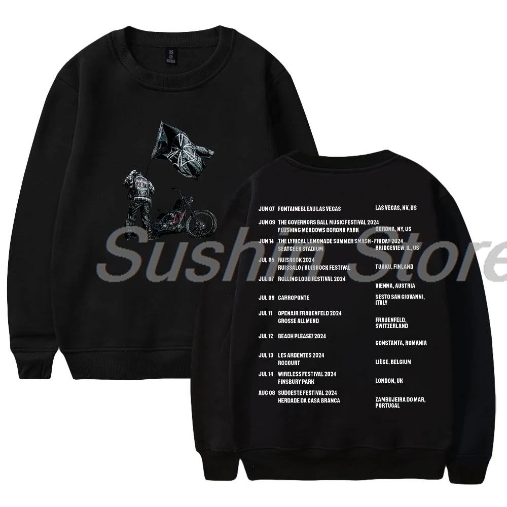 

Don Toliver Hardstone Psycho Tour 2024 Merch Crewneck Long Sleeve Streetwear Women Men Sweatshirt Fashion Clothes