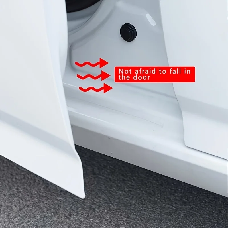 12pcs Car Door Pads Shock-Absorbing and Silent Mat Anti-collision Silicone Car Door Protector Stickers Buffer Gasket Accessory