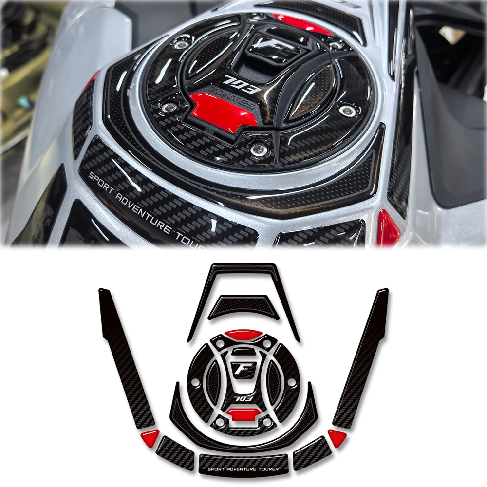 

For Zontes ZT703-F ZT-703F ZT 703F 703 F Motorcycle Windshield Tank pad Side Grips Fuel Oil Kit Knee Stickers Decals Protection