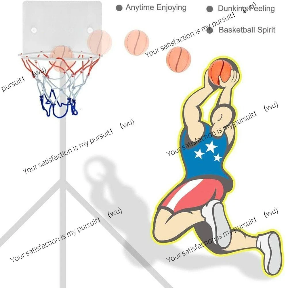 Indoor basketball hoop sports fan backplane with two balls, suitable for children