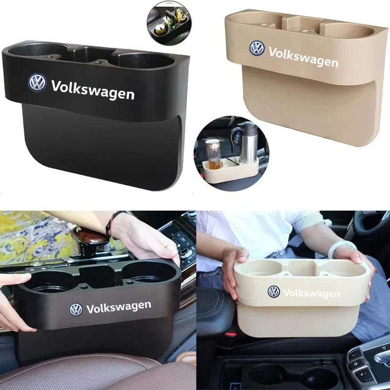 Car Cup Holder Auto Seat Gap Water Cup Drink Bottle Organizer Storage Holder Stand for Volkswagen VW Rline Beetle Touareg Tiguan