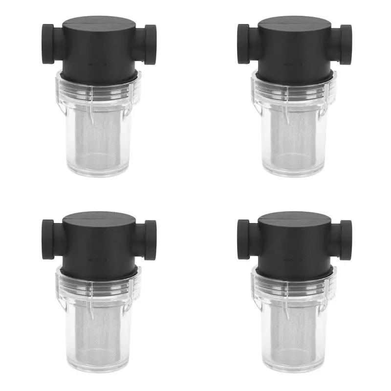 B97A-4X Washing Filter 1/2 Inch Inline Mesh Strainer Water Pump Irrigation High Flow Pipeline Filter Gardening Inlet Water