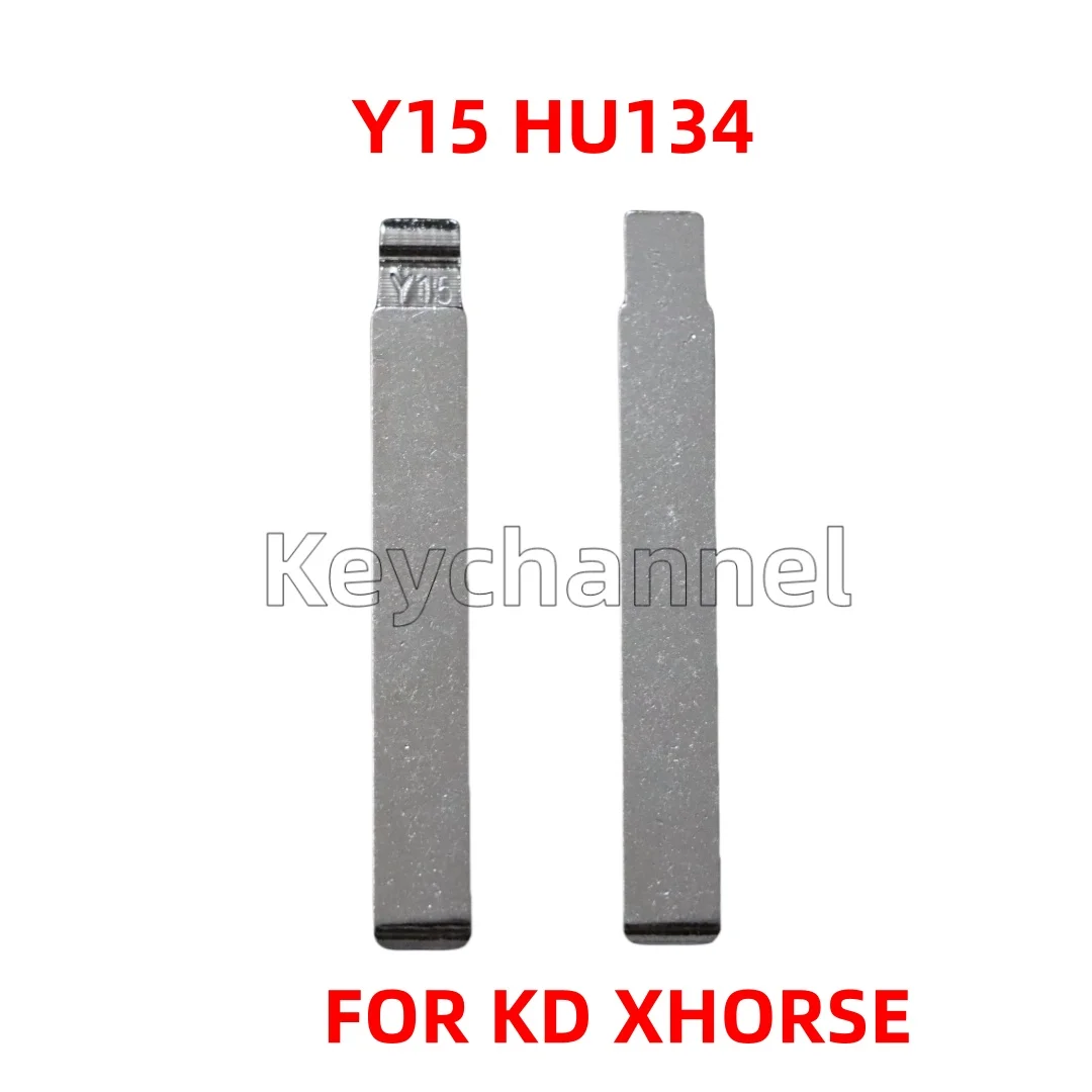 Keychannel 10 adet/grup Y15 HU134 araba anahtarı boş Flip KIA15 KD uzaktan anahtar bıçak için Hyundai Kia Venga KEYDIY KD Xhorse VVDI JMD