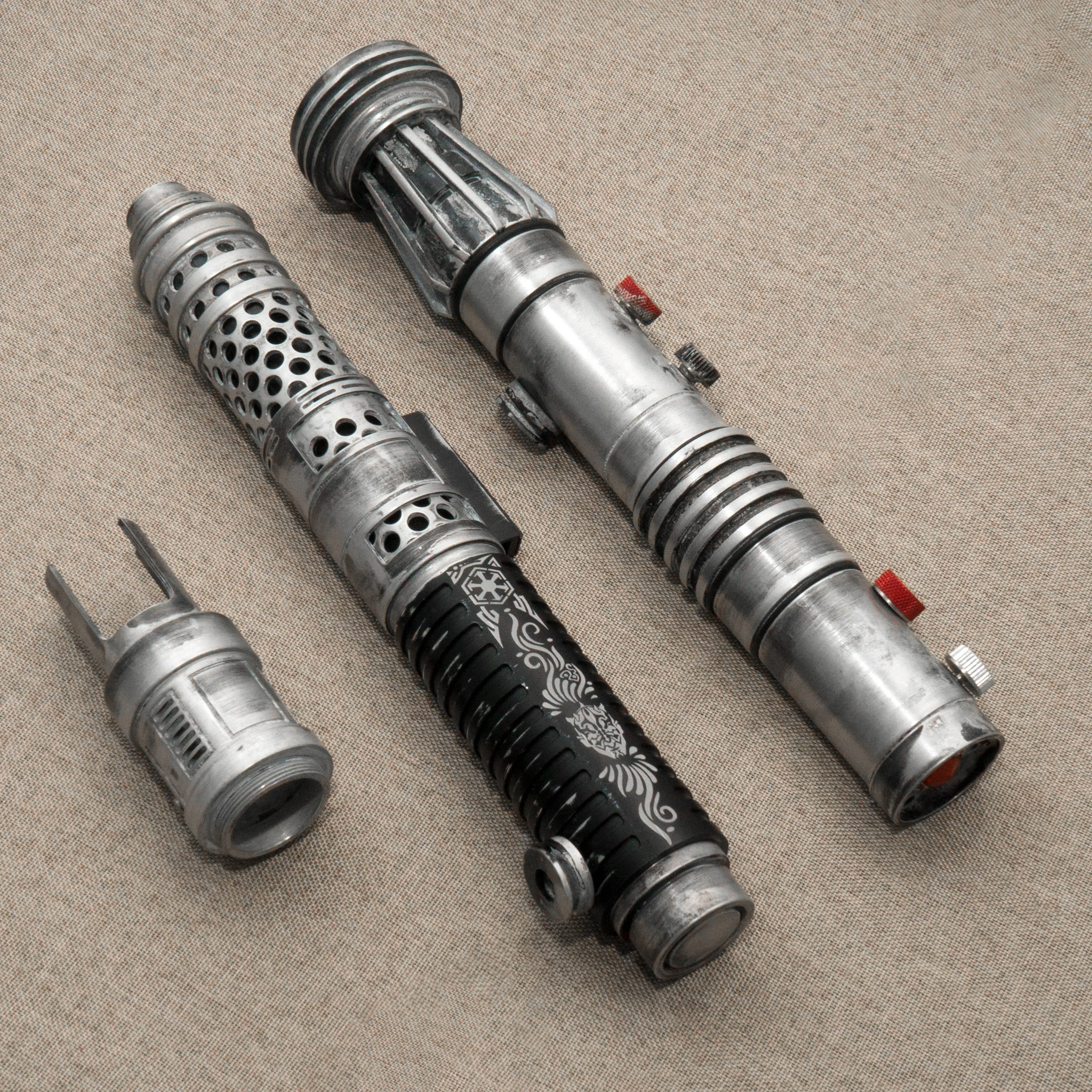 ELF SABERS Asajj Ventress Weathering treatment Lightsaber Darth Maul ดาบแสง Proffie V2.2 ที่ถอดออกได้ Luminous แชสซี SABER