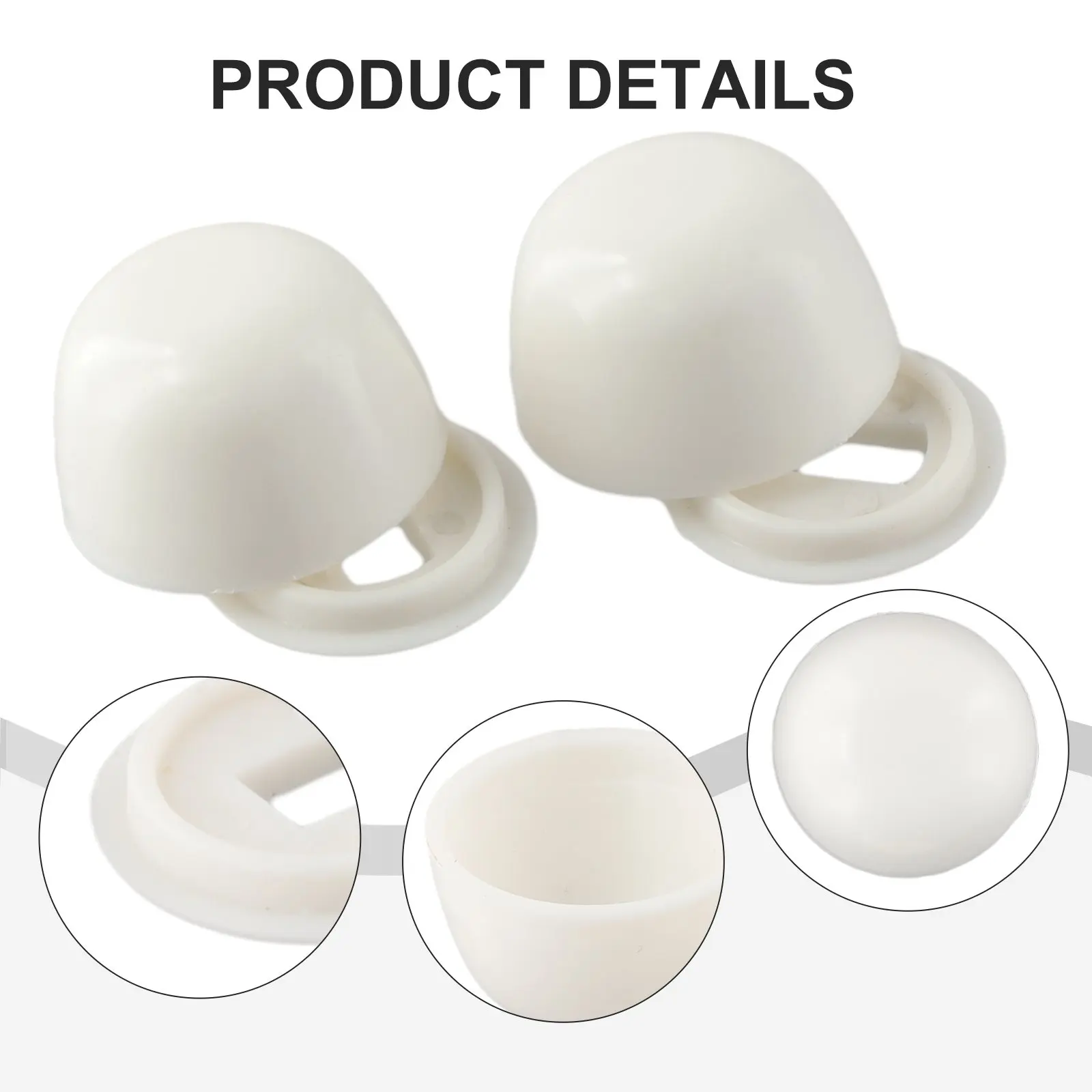 Screw Bolt Cover Stinkpot Toilet Anchor 1.38X1.38X0.79in 2 Pair Of 3.50X3.50X2.00cm Bolt Cover For Home Plastic