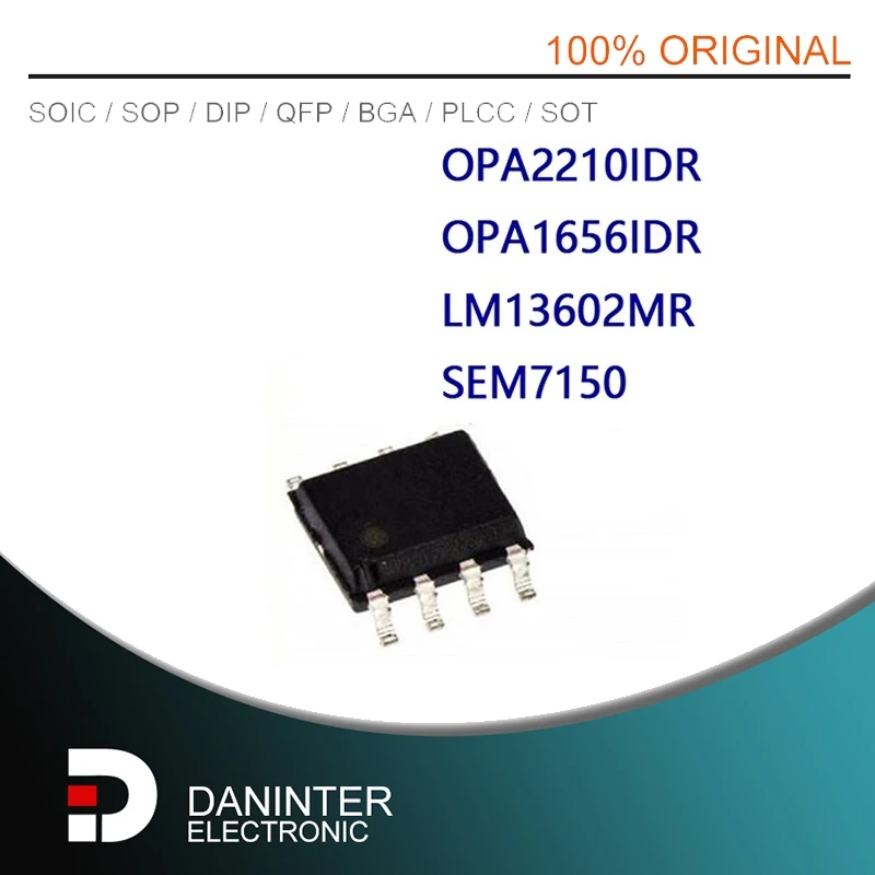5PCS/LOT  New  OPA2210IDR OPA2210ID OP2210 OPA1656IDR OP1656 L13602ADJ LM13602MR-ADJ L13602 SEM7150 S7150 SOP8