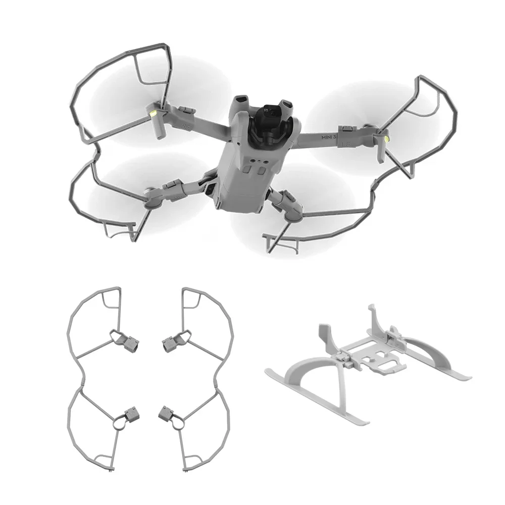 Propeller Guard Props Blade Protector Cover Ring Landing Gear Leg for DJI Mini 3/Mini 3 Pro Crash Drone Protective Accessories