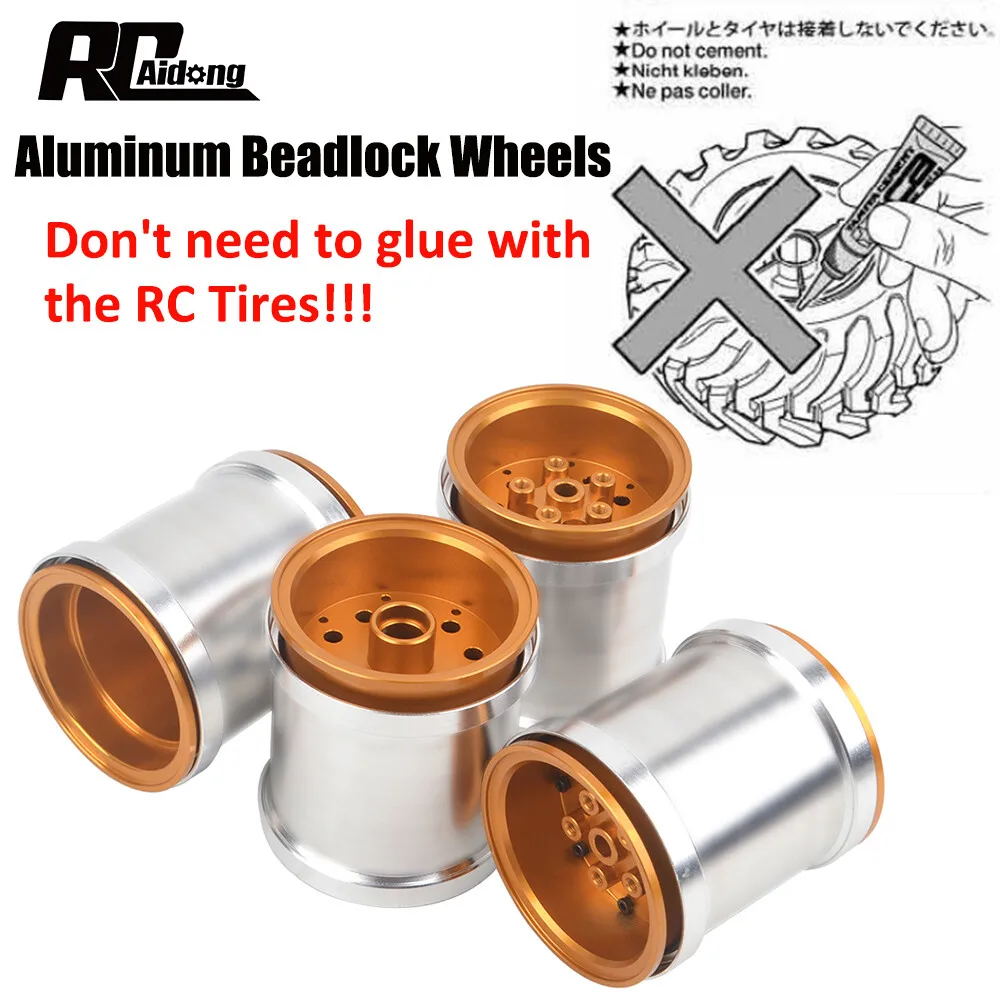 Aluminum Beadlock Wheels for Tamiya CW-01 Midnight Pumpkin Lunch Box WR02