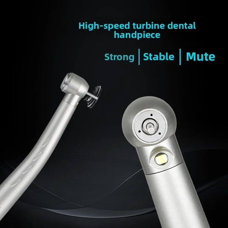 Dental-LED-Hochgeschwindigkeits-Handstück mit E-Generator, Rotations-Druckknopf, Dreifach-Wasser-Keramikrotor für Zahnärzte – Zahnmedizin-Sets