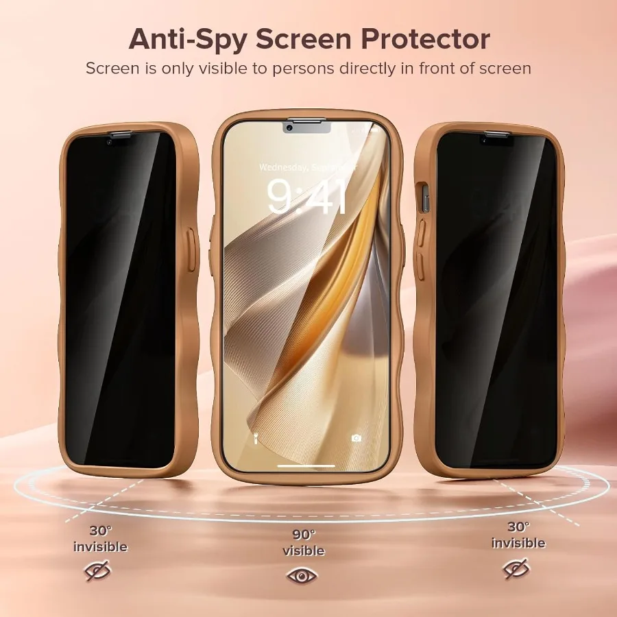 حافظة هاتف شفافة غير لامعة لهاتف iPhone 13/14 مع واقي شاشة مدمج وتوافق MagSafe: متين مقاوم للصدمات ومضاد