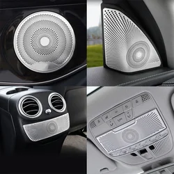 Car Audio Speaker Door Loudspeaker Cover Trim Matte For Mercedes Benz W213 W205 X253 Reading Light Interior Roof Lamp Frames
