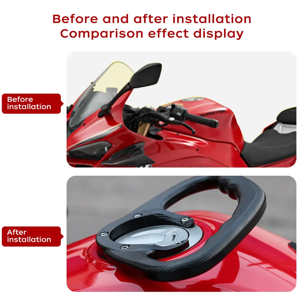 Main courante de réservoir de carburant de moto pour Honda CB1000R CB1000R 2008- 2010 2011 2012 2013 2014 CNC poignée de passager arrière poignée de réservoir de carburant