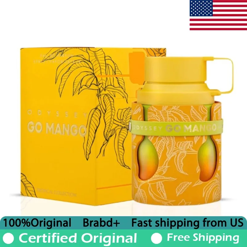

Armaf Odyssey Go Mango Eau de Parfum 3.4 Ounce Premium Arabian Perfumes Lasting Oriental Floral Unisex Pheromones Perfume 100 ML