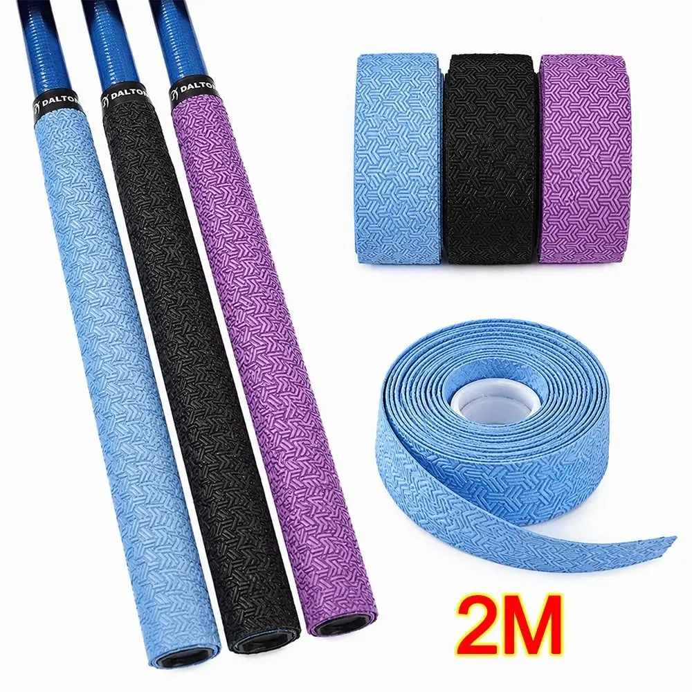 2M Badminton Handle Wrap Tape Embossing Anti-slip Fishing Rod Sweatband PU Sweat-Absorbent Badminton Racket Grips Wrap