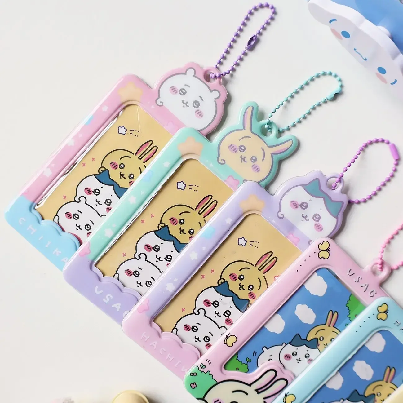 Cartoon Photocard Holder Kawaii 치이카와 Series 3 Inch Kpop Photo Card Holder Bag Pendant School Stationery Girl Gifts