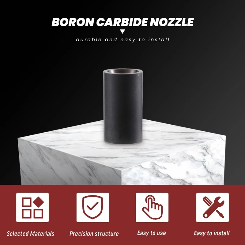 Boron Carbide Sandblasting Nozzle Air Sandblaster Tip 8Mm