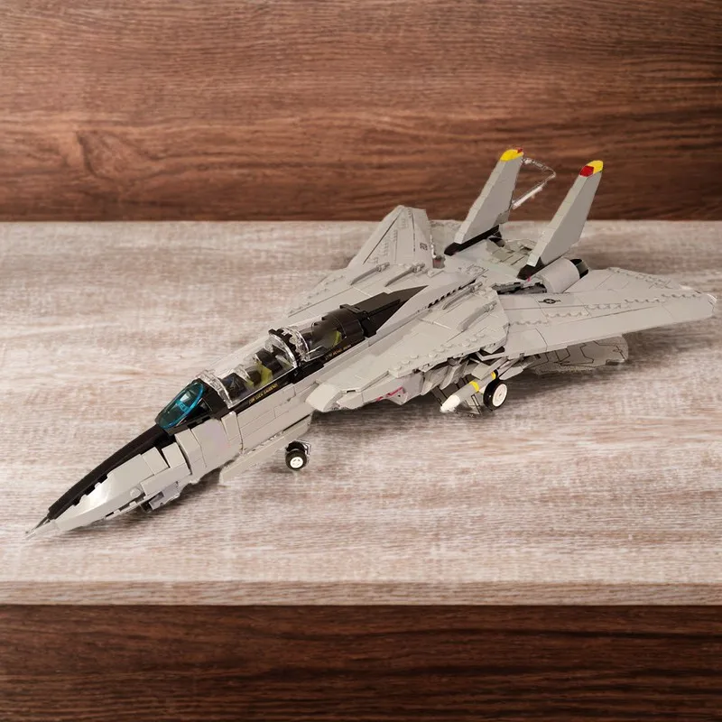 

1505 шт. F-14 Tomcat модель 1:40 масштаб фильма Swingsa-Wingds Desigsdn Top Gun вдохновленные коллекционные строительные блоки Challenge