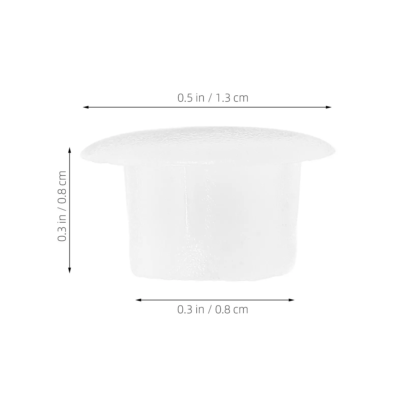 100Pcs Round Plastic Screw Hole Covers Furniture Plugs for Shelves Cabinets and Interior Finishing