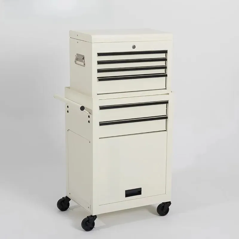 Light luxury American ins style industrial style cafe studio storage cart rack storage cabinet 226Z Xuefeng white