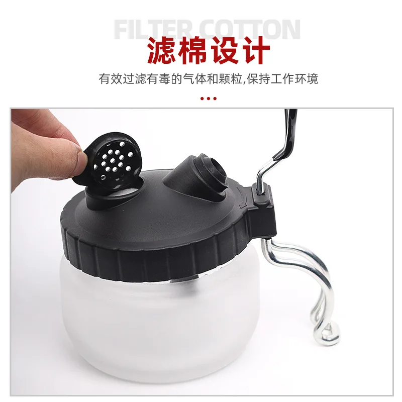Model Airbrush Cleaning Pot with Stand for Gundam - Paint Waste Collector & Brush Holder for Spray Gun, Tool Cleaning Station