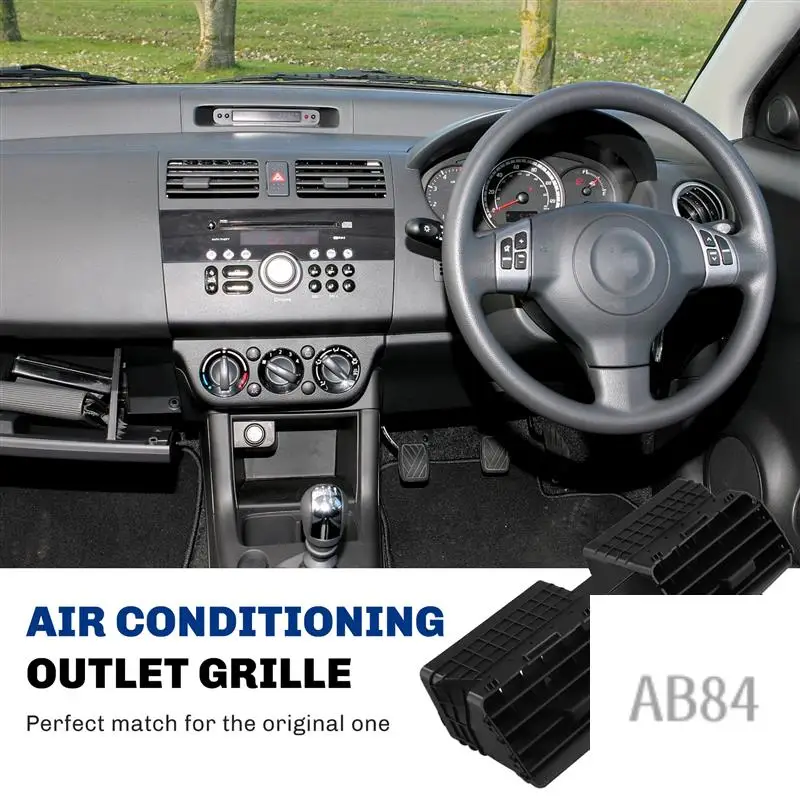 

Air Conditioning Outlet Grille 73610-77J00-000 Cold Warm Air Outlet Toggle For Suzuki Swift Center Vent