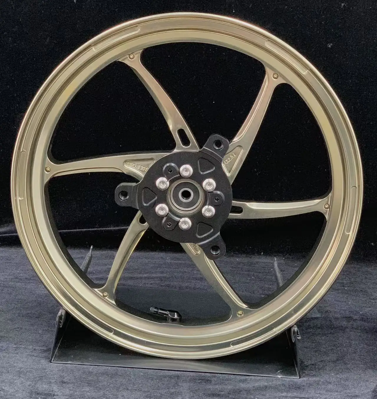Hot selling：High Quality New Customized High-end Supermoto Aluminum Alloy Motorcycle Forged Wheels Color Anodized Finish ISO 900